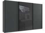 Armadio Ad Ante Scorrevoli Norderstedt Armadio Design Selezionabile, Grafite / Grigio Vetro, 360X64X236Cm