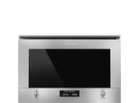 Smeg MP422X1 Einbau-Mikrowelle / Mikrowelle mit Grill / 23 L / 850 W / satinierter Stahl