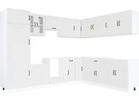 Vidaxl Set Di Mobili Da Cucina Da 14 Pezzi Lucca In Legno Bianco