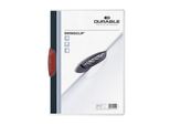 Durable Cartellina Con Clip Swingclip® 30 A4 Trasparente, Rosso, 226003