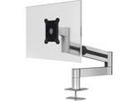 Durable Braccio Porta Monitor Pro Con Braccio Estensibile Per 1 Monitor Con Perno Per Foro Passacavo, Argento, 508423