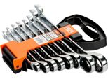 Bahco 1RM/SH8 Ratcheting Crowfoot Wrench Set Spanner Size (Metric) 8 - 19 Mm