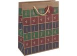 5X Sigel GT043 Sacchetto Regalo Di Natale "Stile Ritaglio"", Grande"