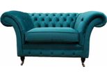 Poltrona Chesterfield Design Divano Imbottito Divano Tessile 1 Posto