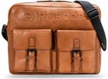 Farmhood Pelle Borsa Da Ufficio Borsa A Tracolla Con Scomparto Per Laptop Memphis Messenger Rv 1F Cognac Marrone