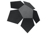 Lampada Da Parete Penta Nero 2Xg9 8W Acciaio 8X30X30Cm Sollux Lighting