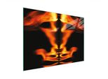 Tagliere Piastra Di Copertura Per Fornelli Tagliere Multiglass 30X22 Cm Fuoco Nero