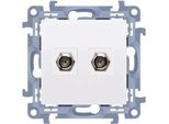 Presa 2 X Modulo Sat "F"" Simon 10 Bianco"