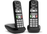 Gigaset E270 Duo Telefono Cordless Dect 2 Cornette Vivavoce Nero