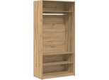 Vidaxl Armadio Rovere Artigianale 100X50X200 Cm Materiale A Base Di Legno