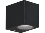 Lampada Da Parete Per Esterni Facade, Cubo Corto Nero 1Xgu10 35W Nerium Candellux
