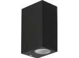 Lampada Da Facciata Per Giardino Lampada Da Parete Per Esterni Cubo Lungo Nero 1Xgu10 35W Nerium Candellux