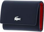 Lacoste Portafoglio Compact Wallet Marine 166 Rouge Blu Scuro