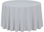 Tovaglia Grigio Chiaro Tavolo Rotondo 320Cm Banchetto Di Nozze