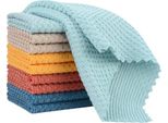 Sinland Confezione 10 Strofinacci In Microfibra, Flanelle Per Posate, Panni Per La Pulizia Riutilizzabili, Panni Per Il Lavaggio Senza Pelucchi E Senza Striature 30 Cm X