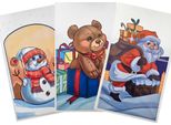 Sacchetti In Carta Stagnola Xmas Stampati Su Entrambi I Lati 20X35Cm