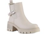 Van Hill Donna Stivaletti Classici Suola Profilata Scarpe Piattaforma 841840, Colore: Beige, Taglia: 41