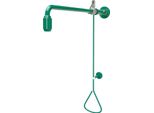 Kwc Ar Doccia Di Sicurezza, Asta Di Trazione, Verde, Acqua Dal Soffitto O Da Destra