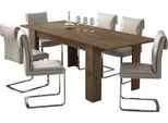 Dmora Tavolo Allungabile Campora 220X90X75H Cm Marrone Rovere, Allungabile Meccanismo Estensione Allunga Centrale