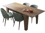 Dmora Tavolo Allungabile Salmour 200X88X78H Cm Marrone Noce, Allungabile Meccanismo Estensione Allunga Centrale
