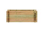 Vidaxl Fioriera Letto Rialzato In Legno Di Pino Impregnato 80 Cm
