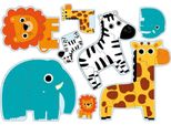 Djeco Puzzle Della Giungla 4In1 ( 3,4,5,6 Pezzi)