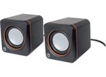 Manhattan Aktivbox Usb Stereo 2 Lautsprecher Schwarz/Orange Retail