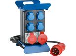 As-Schwabe Distributore Di Corrente Cee Portatile Stecky Spina Cee A Schuko & Cee IP44