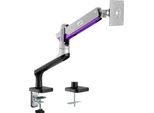 Supporto Per Monitor Premium A 1 Piega Con Molla A Gas Braccio Doppio Da 17"-32"" Per Montaggio Su Scrivania Braccio Per Monitor Girevole Inclinabile Rotante Vesa 75X75 100X100 Fino A 9 Kg"