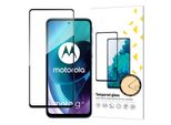 Wozinsky Super Durevole Colla Schermo Intero Vetro Temperato Con Telaio Amichevole Caso Motorola Moto G71 5G Nero