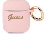 Guess Gua2Sssi Airpods 1/2 Cover Rosa/Silicone Vintage Script
