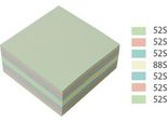 Stick'n Hopax Tampone Autoadesivo, 76X76 Mm, Cubo, Miscela Di Colori Pastello Della Foresta, 400 Fogli