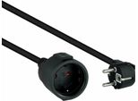 Nanocable 10.22.0610-BK - Cavo Di Prolunga, Da Spina Schuko CEE7 A Presa Schuko CEE7, 100% Rame 1,5 Mm2, Nero, 10 M