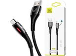 Usams U-Tone Microusb Cavo Intrecciato 1,2 M Off 2 A Ricarica Rapida Nero/Nero Sj346Usb01 (Us-Sj346)
