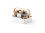 Umbra Organizer Bellwood, AufbewahrungsbehäLter Mit Griff, Recyceltes Abs, Weiß, Natur, 36 X 26 X 13 Cm, 1019942-668
