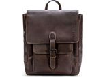 Farmhood Pelle Zaino Nashville Backpack Dark Brown Marrone Scuro
