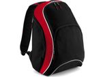 Bagbase - Zaino "Teamwear"" PC5761 (Taglia Unica) (Nero/Rosso)"