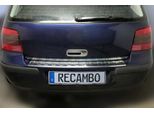 Protezione Paraurti In Acciaio Inox Opaco Per Vw Golf 4 Iv - Hatchback - Con Aletta