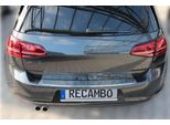 Protezione Paraurti Per Vw Golf 7 Vii Hatchback - Acciaio Inox Lucidato Con Aletta