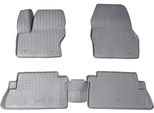 3D Gomma Tappetini Per Ford Kuga Ii DM2 Bj 2013 - 2019 Grigio Con Bordo