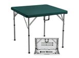 Tavolo Da Mahjong Vevor, Tavolo Da Gioco Pieghevole Per 4 Giocatori Con Piano Verde Resistente All'usura, Tavolo Da Domino Quadrato Doppio Portatile Con Maniglia Di Trasporto 86 X 86 X 74 Cm Tavolo Da Domino