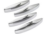 Maniglie Delle Porte Cromate Dazzle Per Dacia Lodgy 4 Dal 2012> (Acciaio Inox)