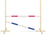 Ostacolo Di Salto Per Cavallo Hobby 160Cm, H-120 Cm, Due Travi - Rosa E Blu