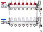 Collettore Di Circuiti Di Riscaldamento Per Il Riscaldamento A Pavimento - 7 Circuiti Di Riscaldamento - Indicatore Di Portata 5L/Min - Controllo Efficiente Della Temperatura