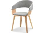 Sedia Da Pranzo Brise - Grigio / Rovere