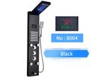 Pannello Doccia A Led, Display Digitale Della Temperatura, Installazione A Parete, Nero 8004