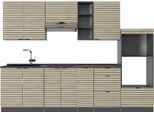 Vicco Cucina Componibile Fame-Line, 280 Cm , Pl Antracite, Pannello In Rovere/Antracite/Antracite