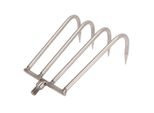 Testa Del Rastrello A Mano, Rastrello A Mano A 4 Denti, Rastrello Per Erbacce Acquatiche, Rastrello A Mano In Acciaio Inox, Rastrello A Mano, Attrezzo Da Pesca