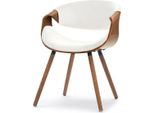 Sedia Da Pranzo Di Design Sarolta - Noce / Crema