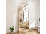 Unboxg Elegante Specchio Ad Arco 173×63 Cm In Oro - Specchio Flessibile A Figura Intera, Indipendente O A Parete, Per Camera Da Letto E Spogliatoio